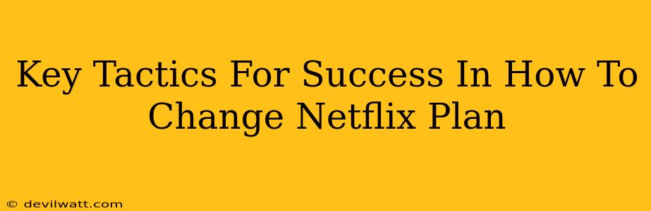 Key Tactics For Success In How To Change Netflix Plan