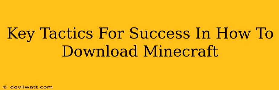 Key Tactics For Success In How To Download Minecraft