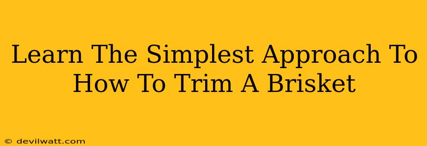 Learn The Simplest Approach To How To Trim A Brisket