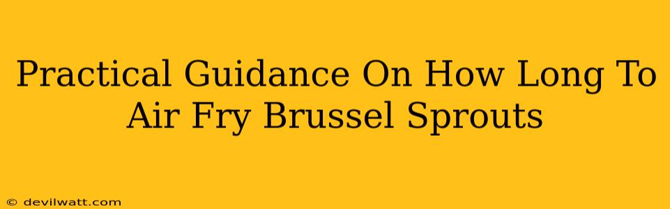 Practical Guidance On How Long To Air Fry Brussel Sprouts