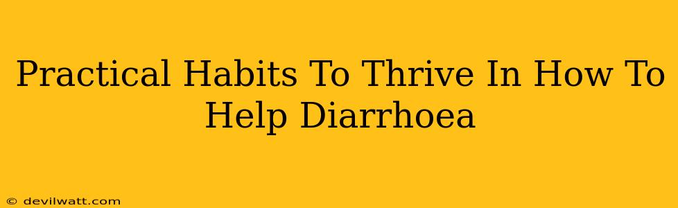 Practical Habits To Thrive In How To Help Diarrhoea