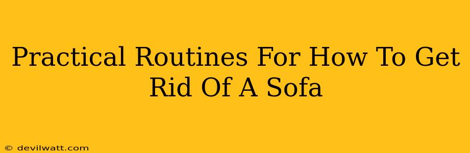 Practical Routines For How To Get Rid Of A Sofa