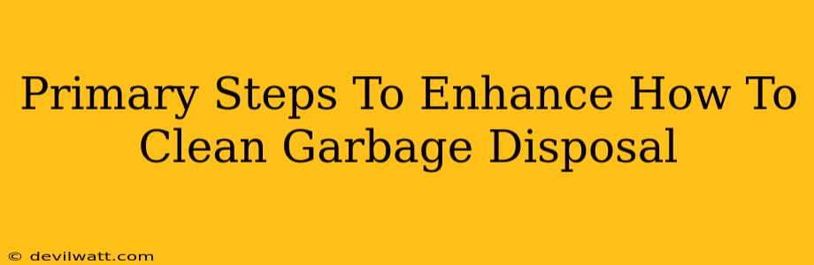 Primary Steps To Enhance How To Clean Garbage Disposal