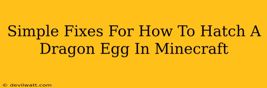 Simple Fixes For How To Hatch A Dragon Egg In Minecraft