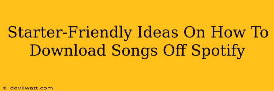 Starter-Friendly Ideas On How To Download Songs Off Spotify