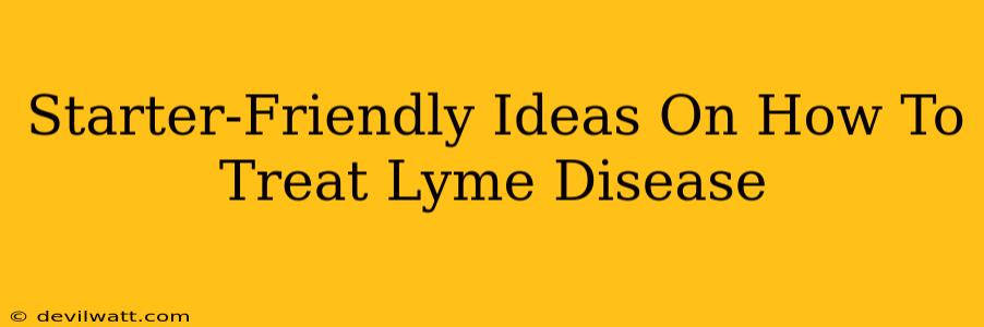 Starter-Friendly Ideas On How To Treat Lyme Disease