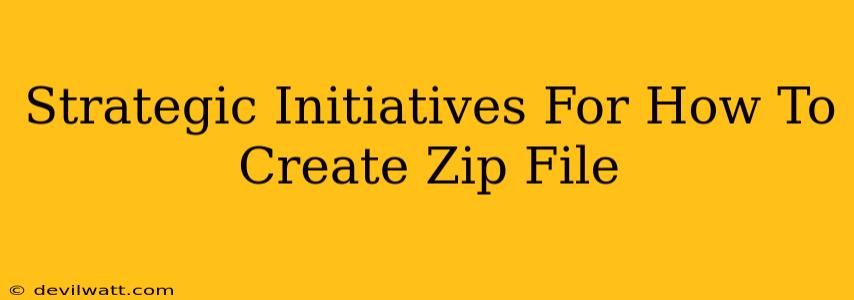 Strategic Initiatives For How To Create Zip File