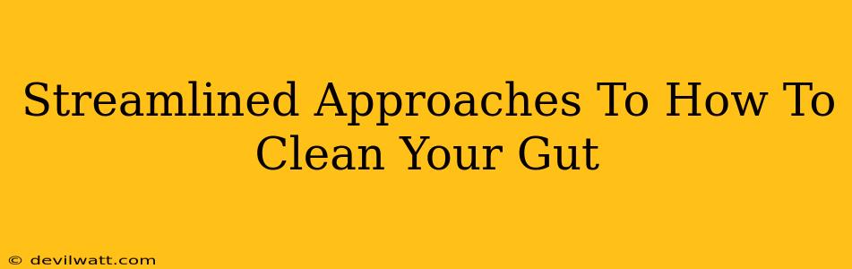 Streamlined Approaches To How To Clean Your Gut