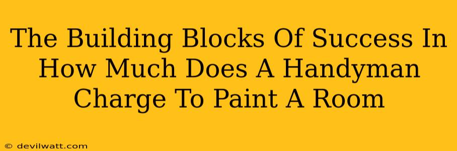 The Building Blocks Of Success In How Much Does A Handyman Charge To Paint A Room