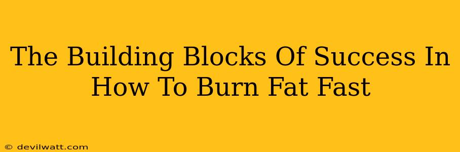The Building Blocks Of Success In How To Burn Fat Fast
