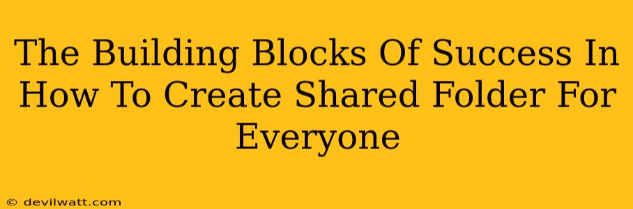 The Building Blocks Of Success In How To Create Shared Folder For Everyone