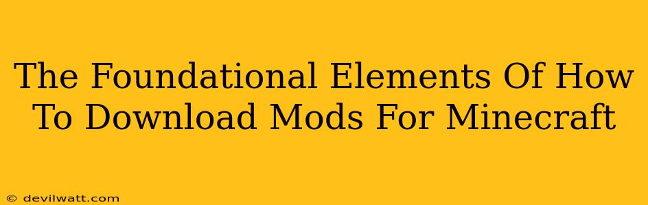 The Foundational Elements Of How To Download Mods For Minecraft