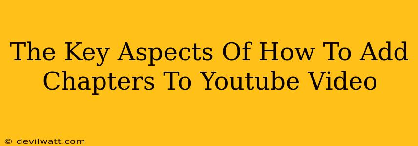 The Key Aspects Of How To Add Chapters To Youtube Video