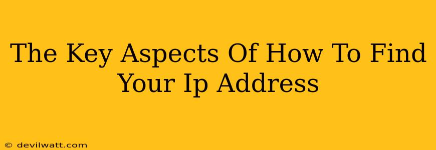 The Key Aspects Of How To Find Your Ip Address