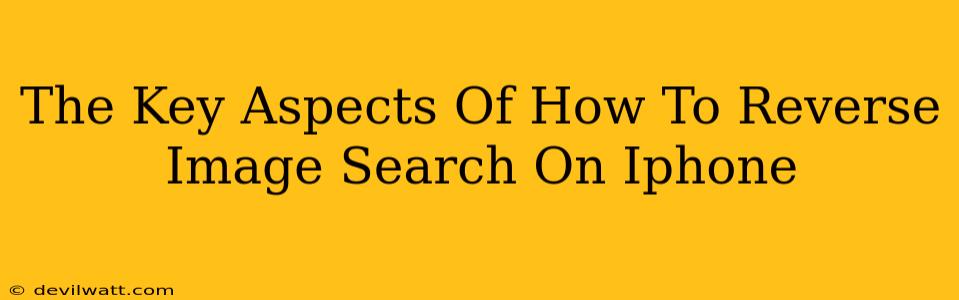 The Key Aspects Of How To Reverse Image Search On Iphone