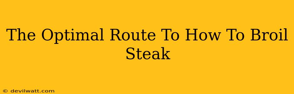 The Optimal Route To How To Broil Steak