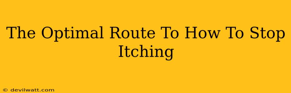 The Optimal Route To How To Stop Itching