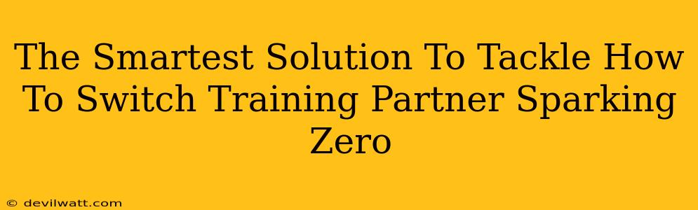 The Smartest Solution To Tackle How To Switch Training Partner Sparking Zero