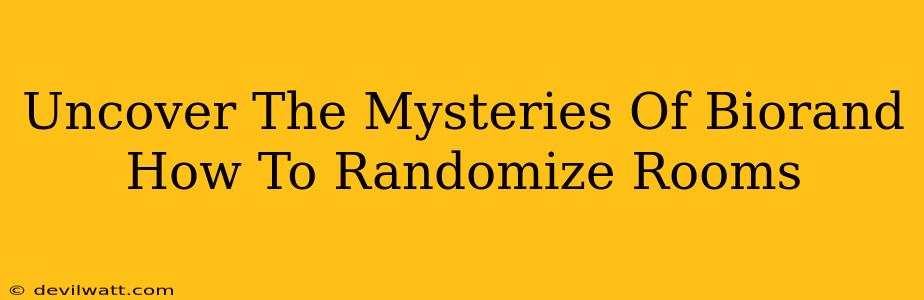 Uncover The Mysteries Of Biorand How To Randomize Rooms