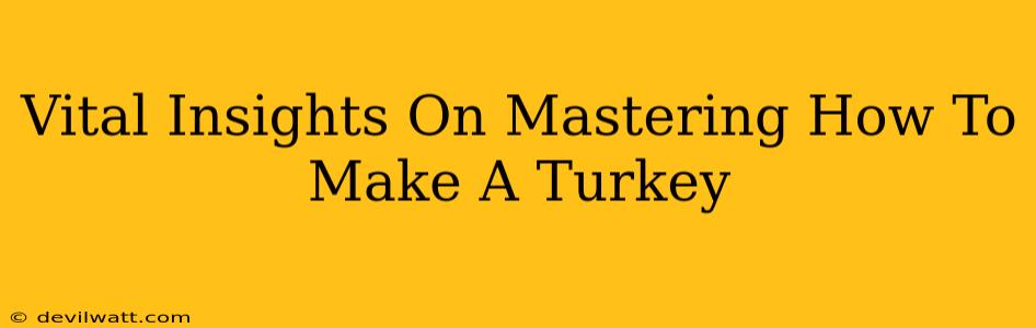 Vital Insights On Mastering How To Make A Turkey